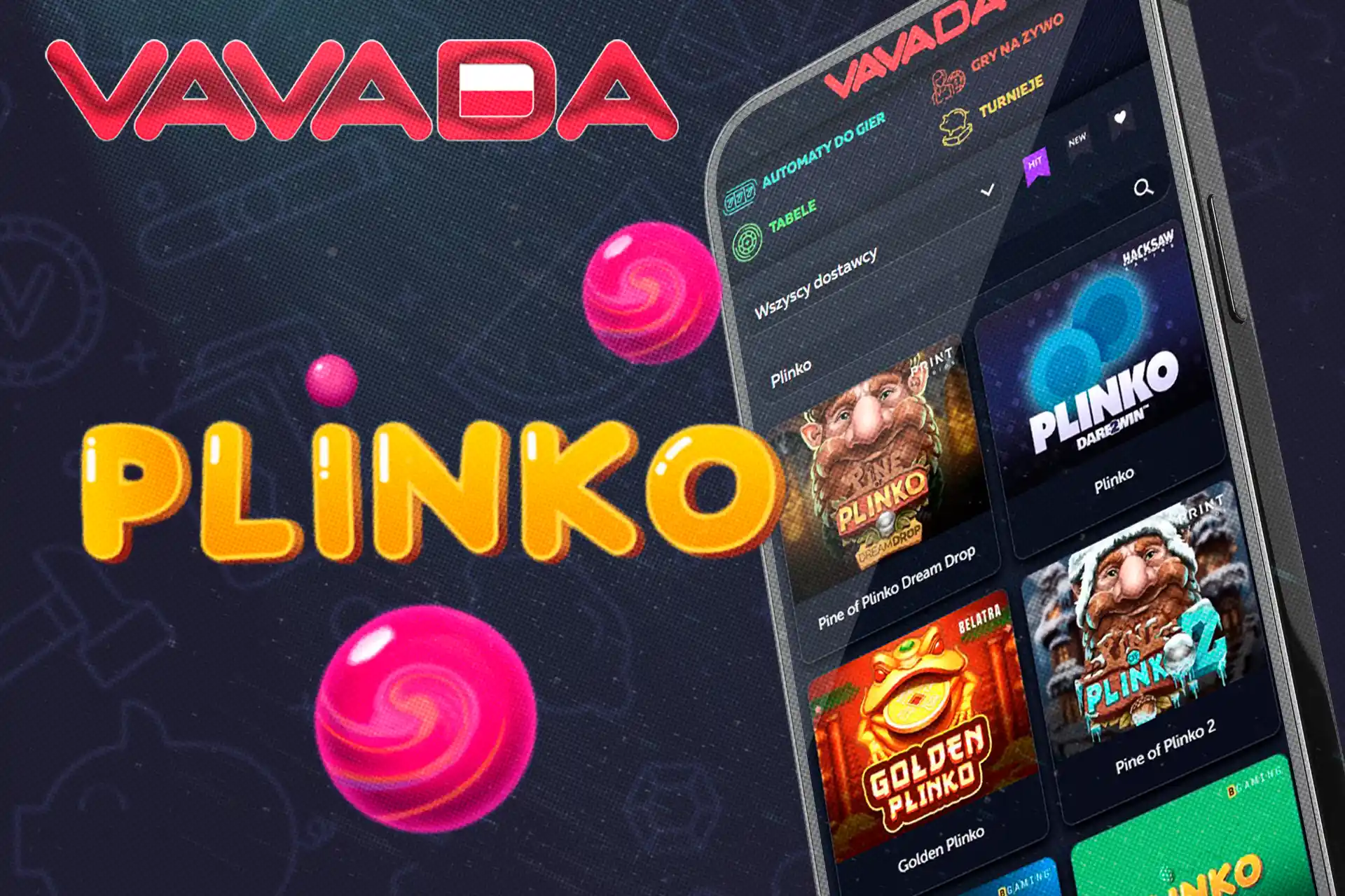 Graj w игри Plinko w naszym казиното